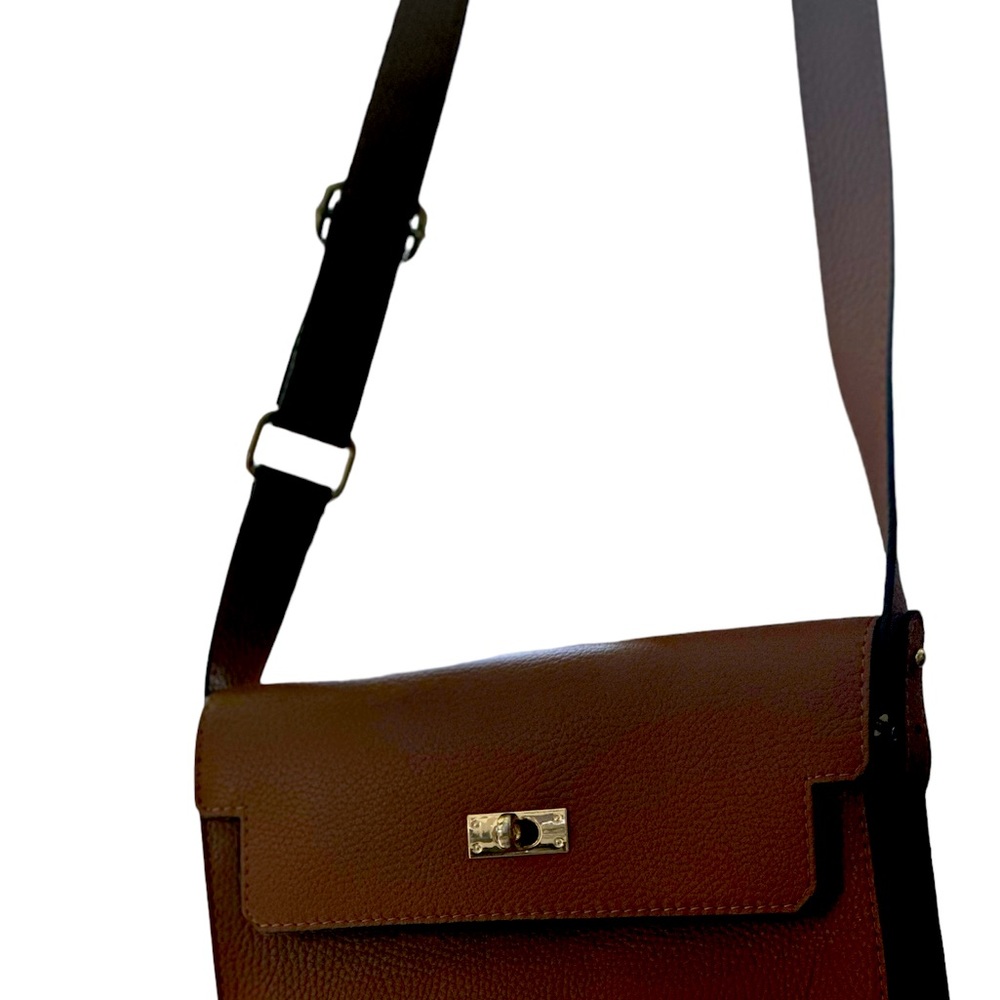 Leather cross body bag new no tags - style like Hermes